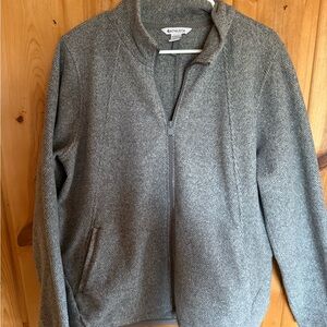 Athleta Heather Gray Zip-Up Jacket
